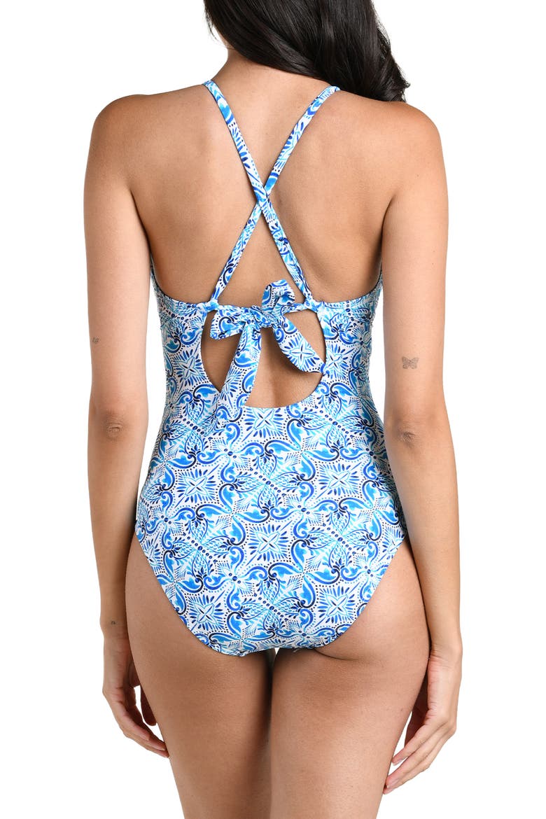 Costa Azul One-Piece Swimsuti, Alternate, color, BLUE