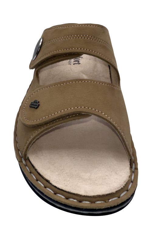 Finn Comfort Sansibar Slide Sandal In Tan