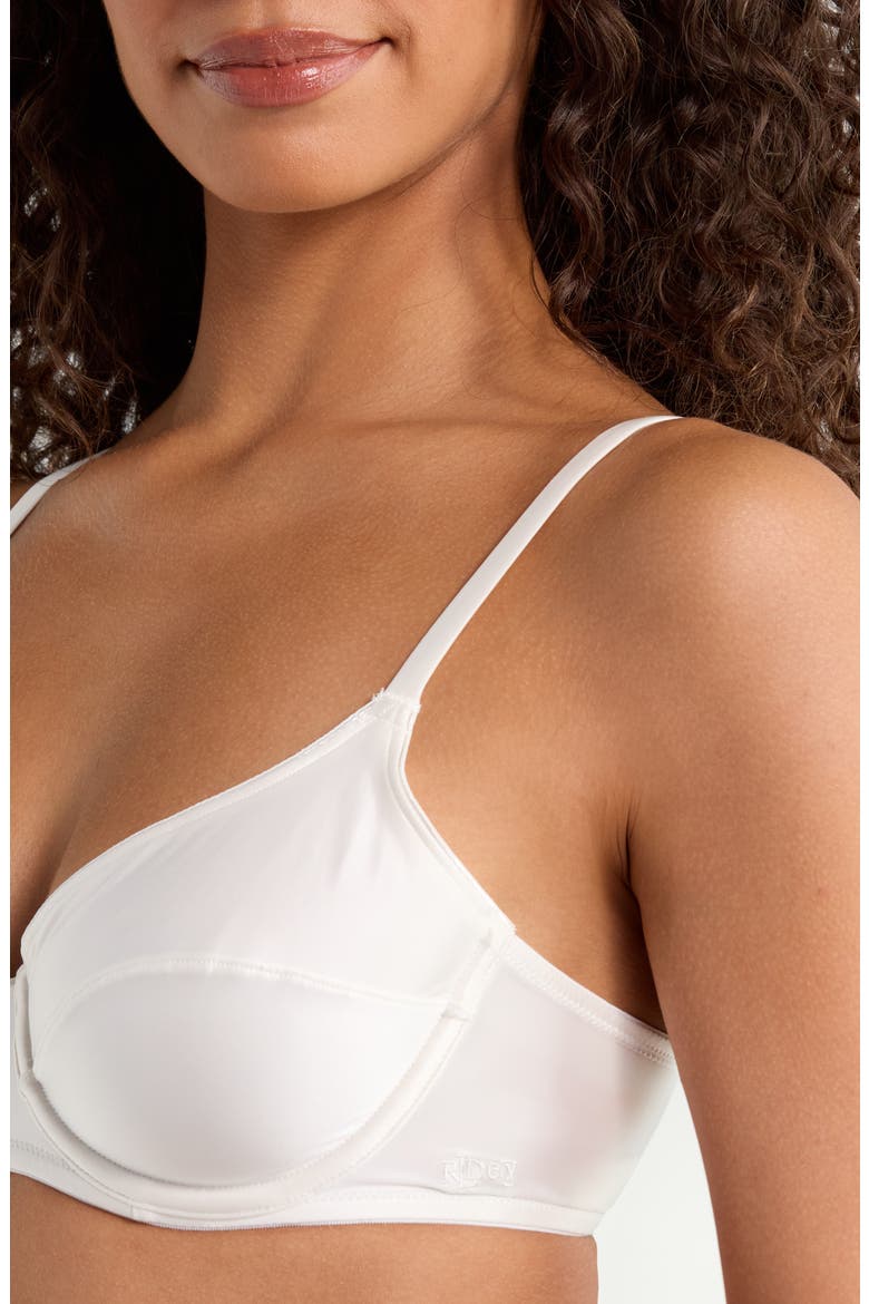 Satin Underwire Bra, Alternate, color, IVORY