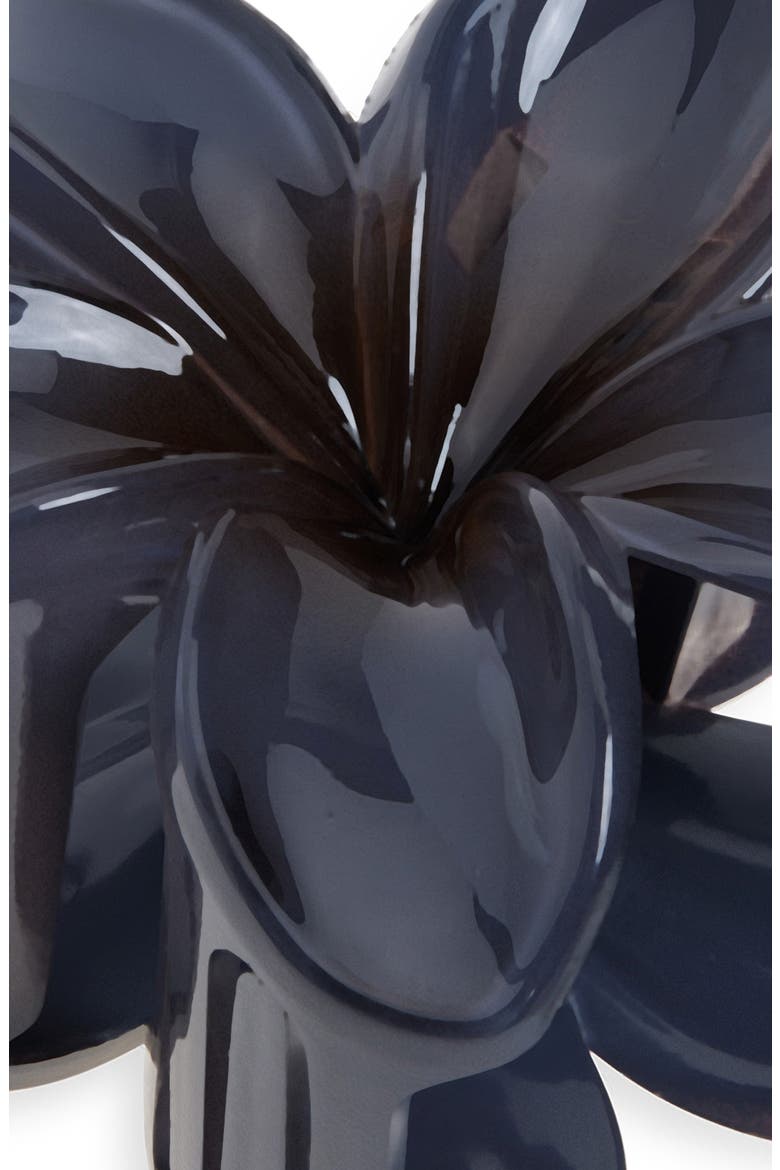 Plumeria Claw Clip, Alternate, color, GREY