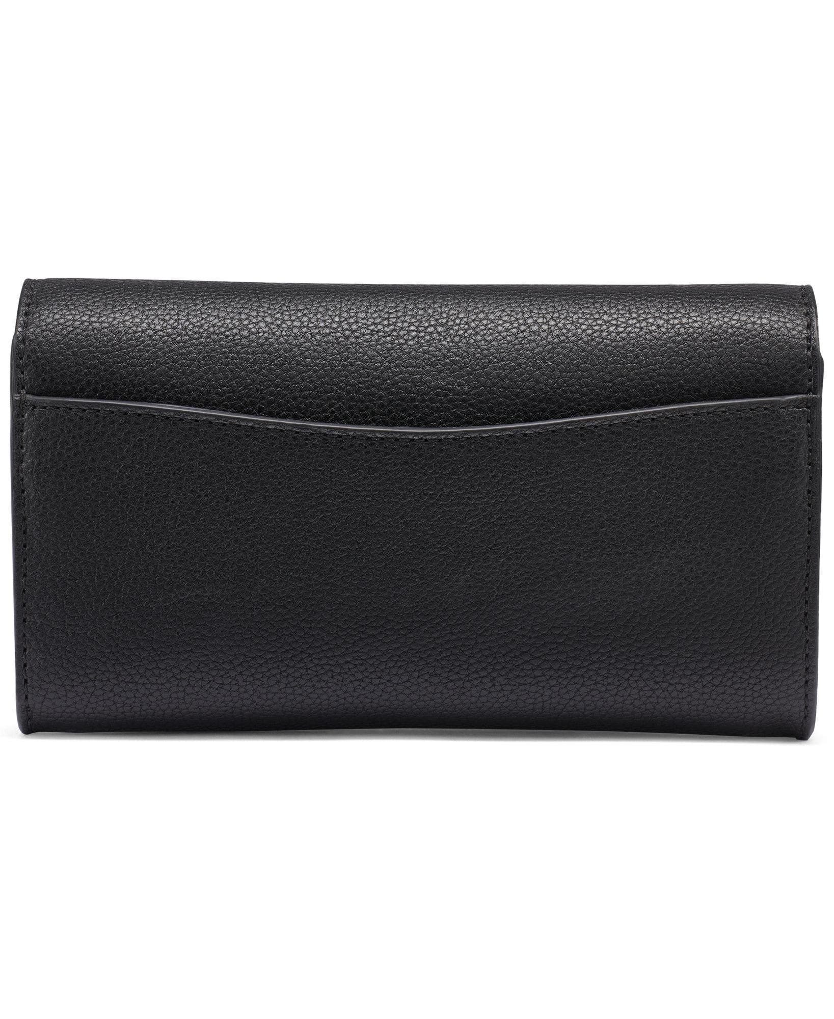 Bryar Wallet On A String, Alternate, color, Black/Silver