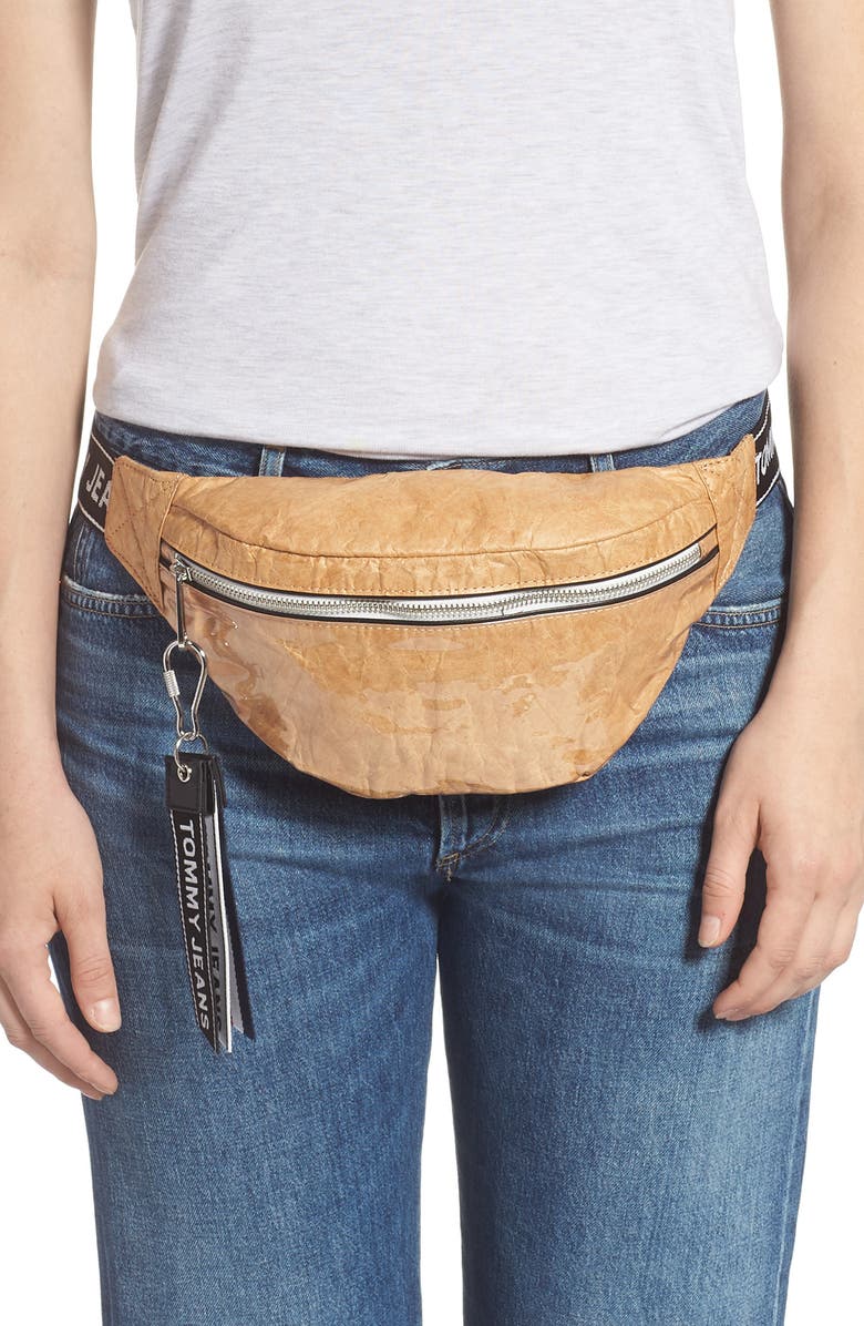 TOMMY JEANS Logo Tape Belt Bag, Alternate, color,