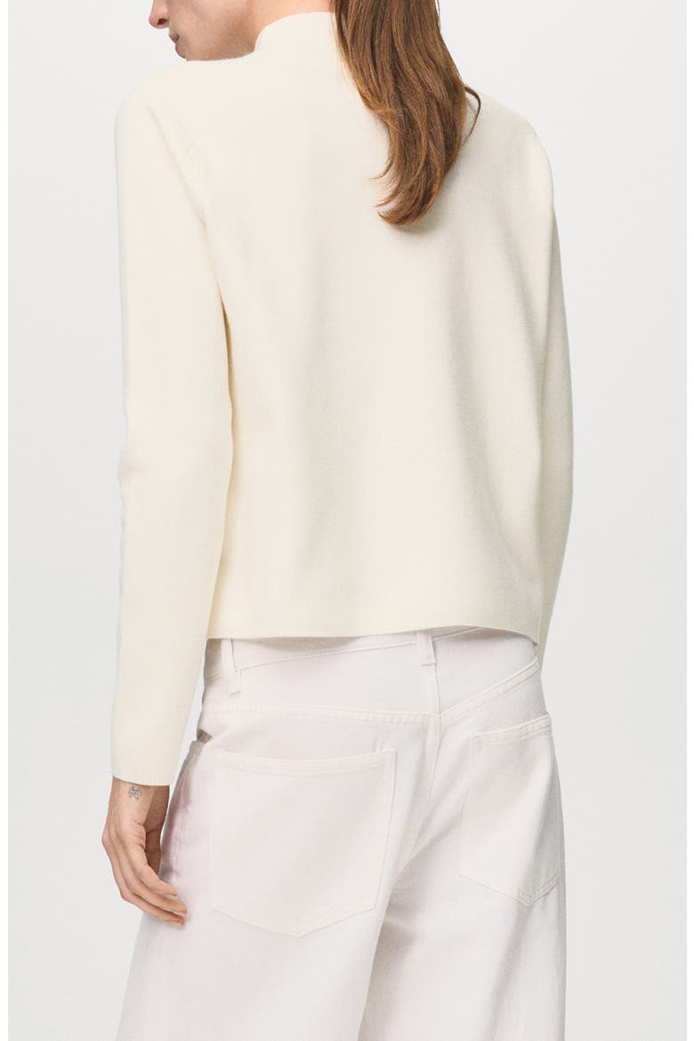 Mock Neck Sweater, Alternate, color, ECRU