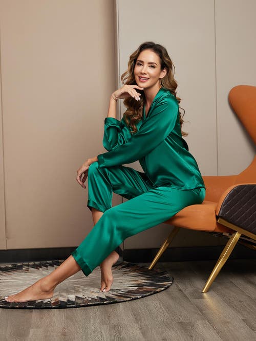 Silksilky Pajamas In Green