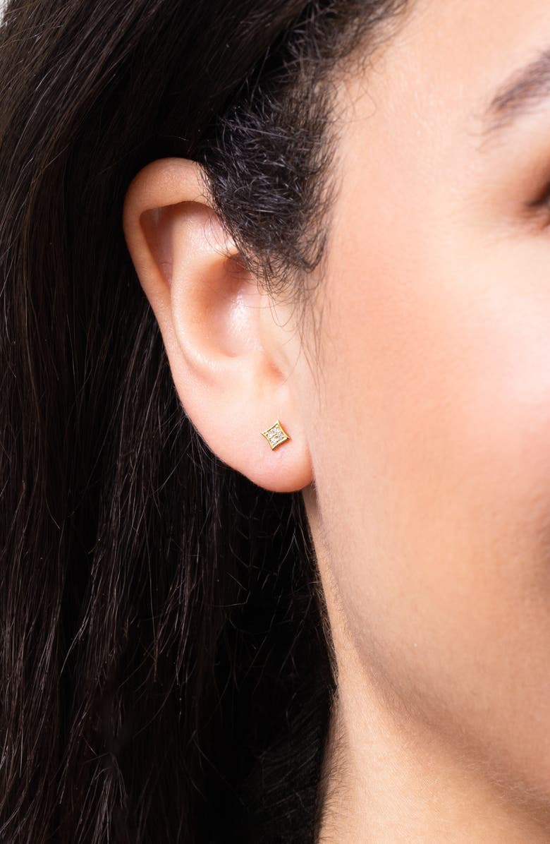 Bony Levy BL Icon Diamond Stud Earrings, Alternate, color, 18K Yellow Gold