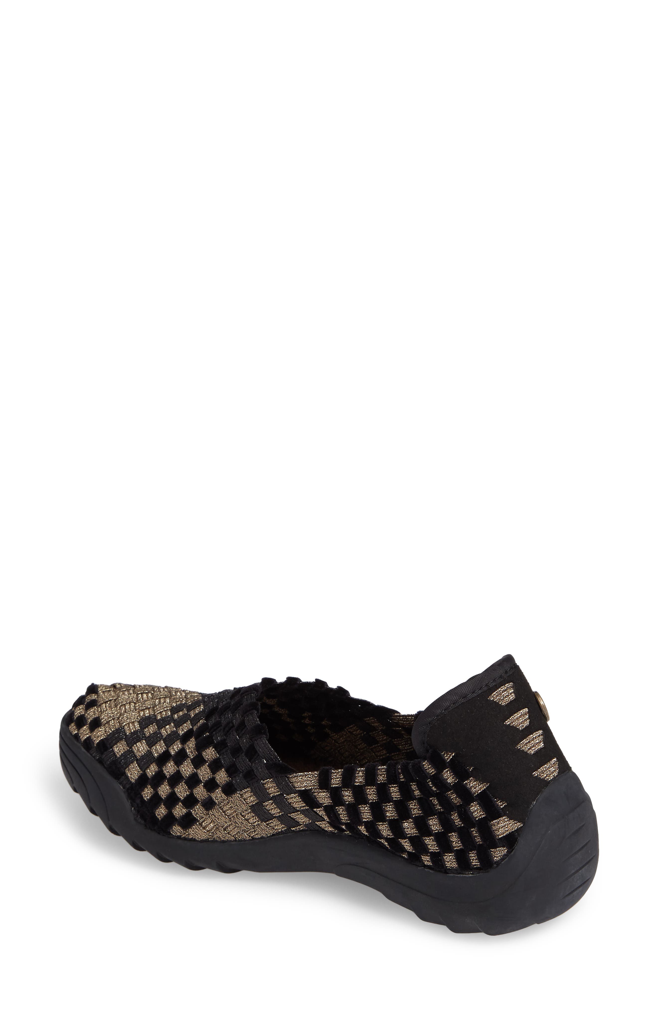 Rigged Fly Slip-On Sneaker, Alternate, color, BRONZE/ BLACK METALLIC FABRIC