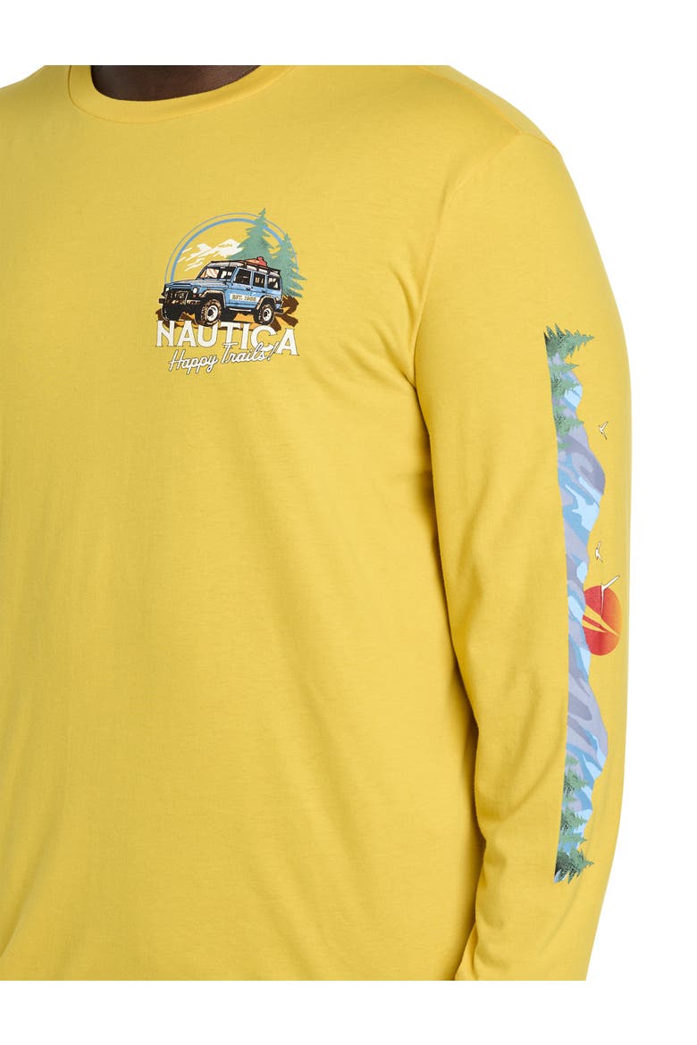 Happy Trails Long-Sleeve Graphic Tee, Alternate, color, LIGHTNING GOLD