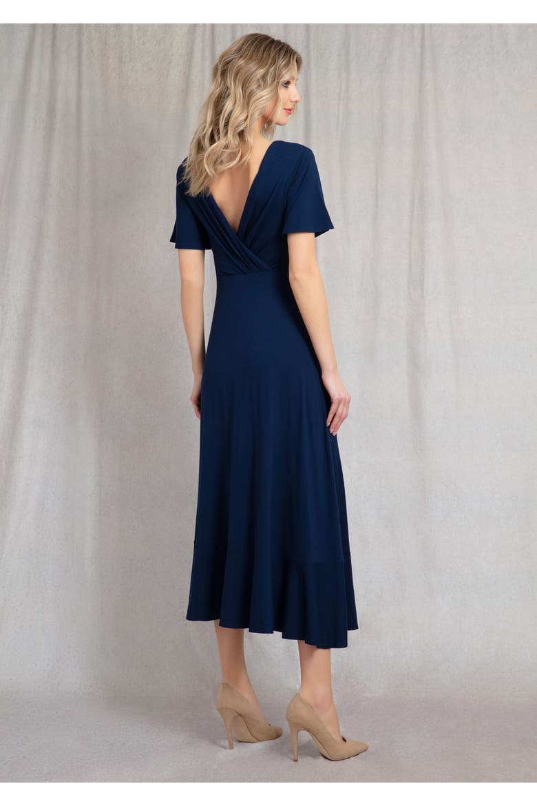 Waterfall Dress Petite, Alternate, color, Navy