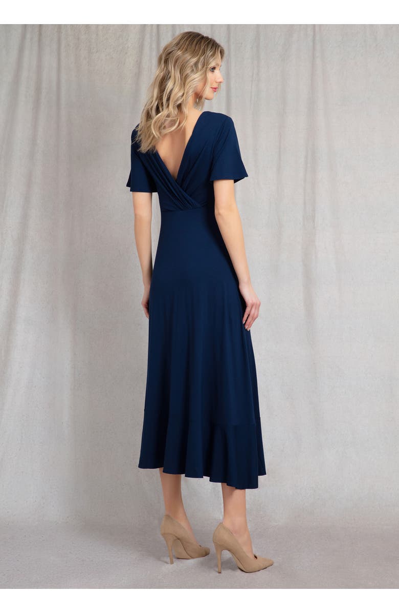 Alie Street London Waterfall Dress Petite, Alternate, color, Navy