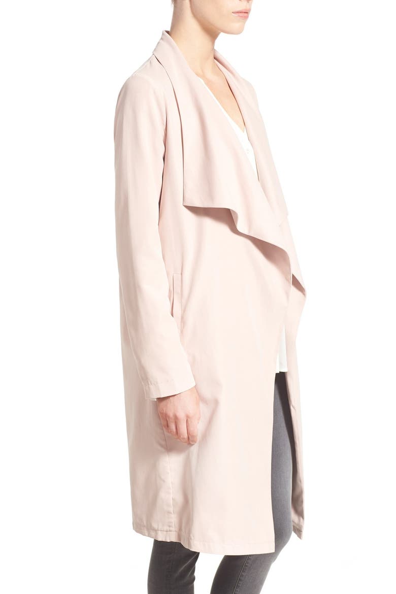 'Laswell' Drape Coat, Alternate, color, PALE PINK