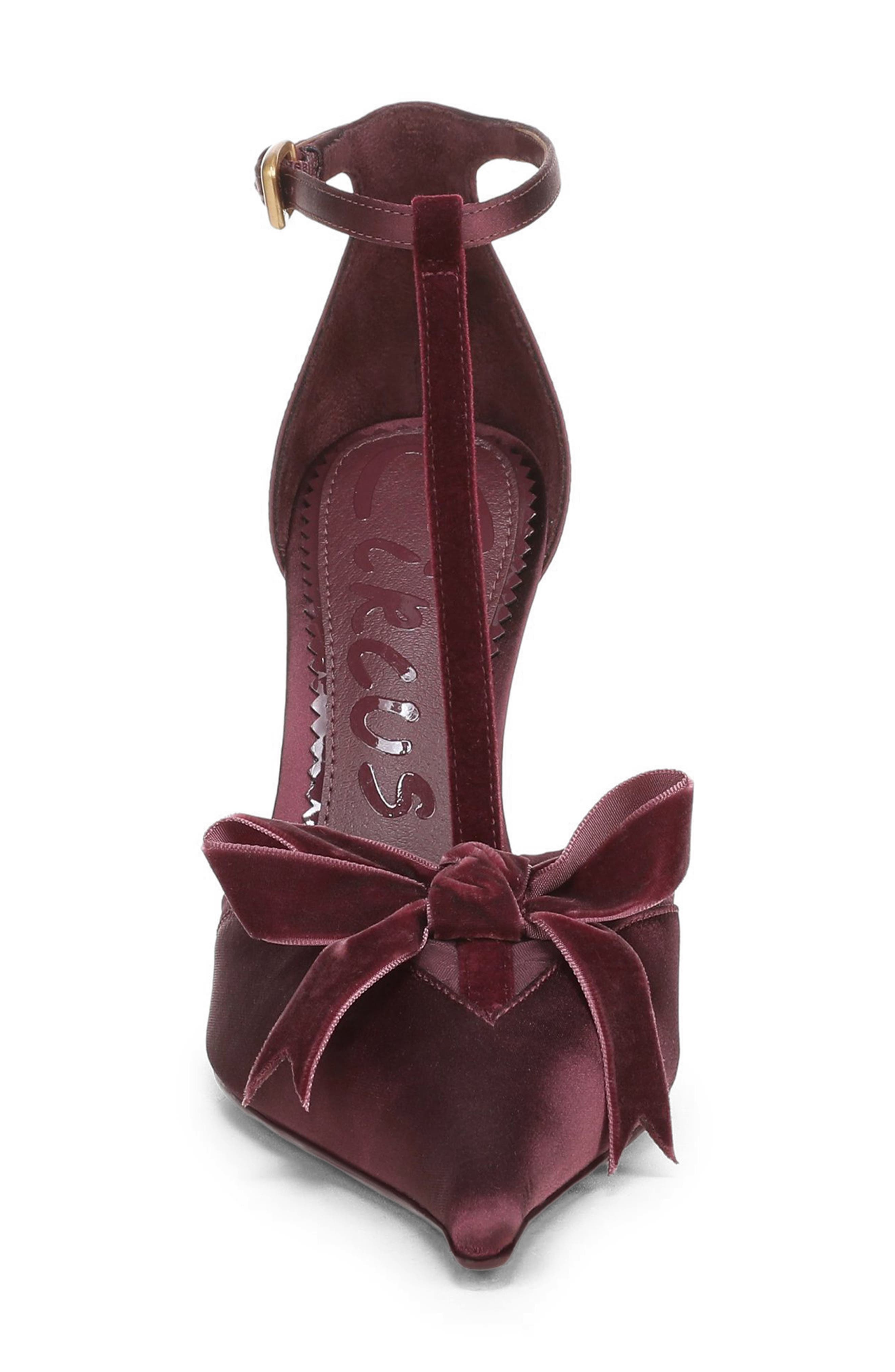 Odina T-Strap Pump, Alternate, color, CHIANTI