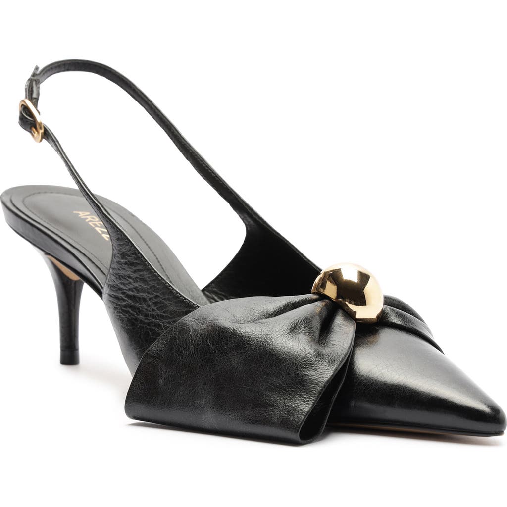 Arezzo Rayna Slingback Pointed Toe Pump In Black