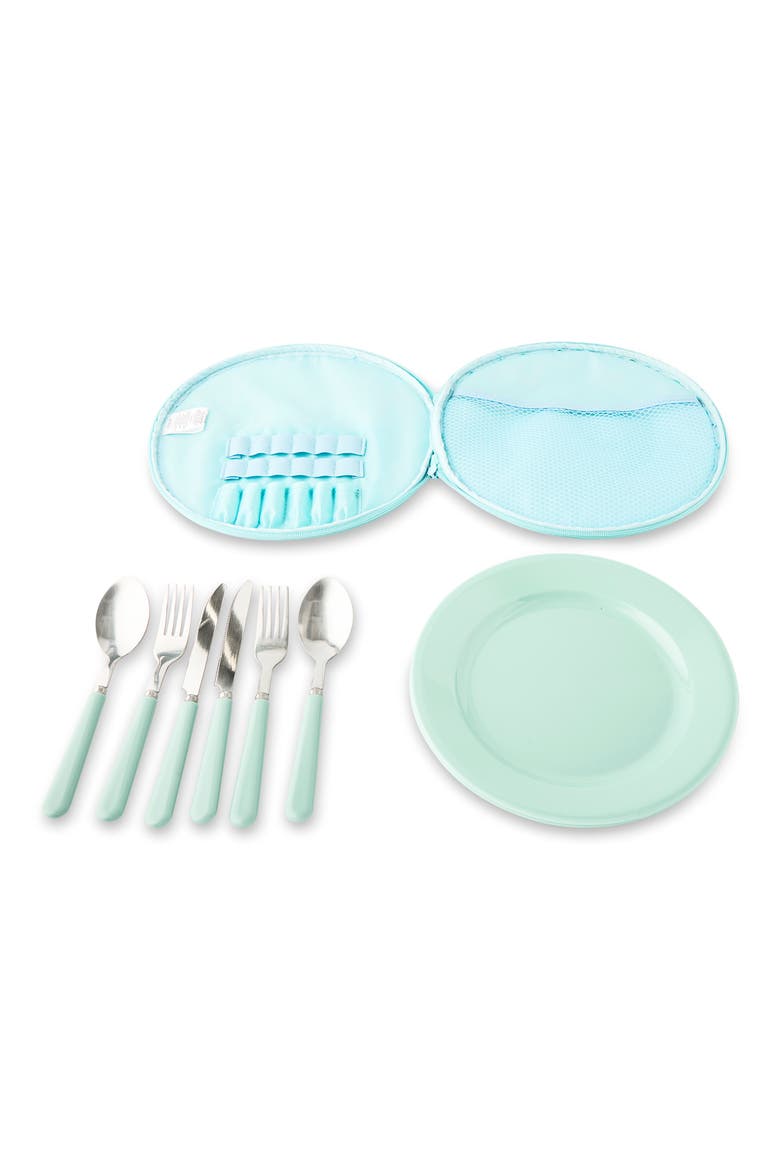 9-Piece Picnic Pouch Set, Main, color, CHERRIES