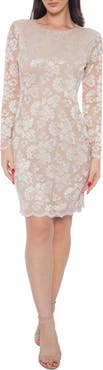 Marina Lace Long Sleeve Body-Con Dress