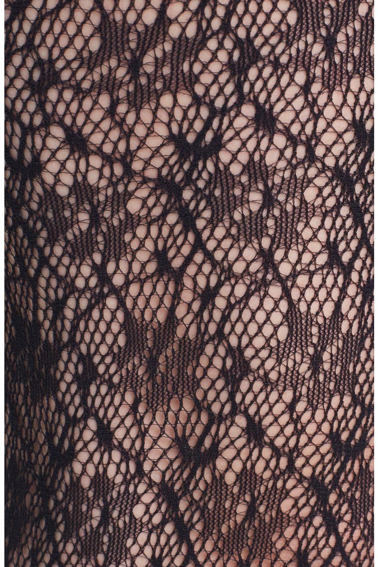 Lace Tights, Alternate, color, BLACK