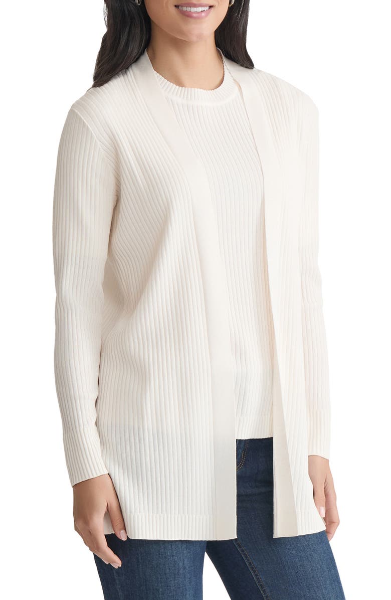 Jones New York Sutton Rib Cardigan, Alternate, color,