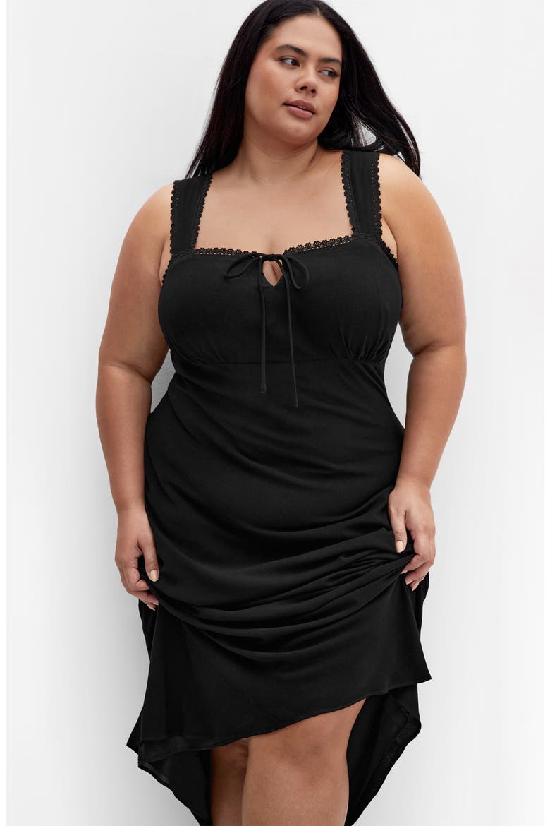 Spring Love Maxi Slipdress, Alternate, color, BLACK