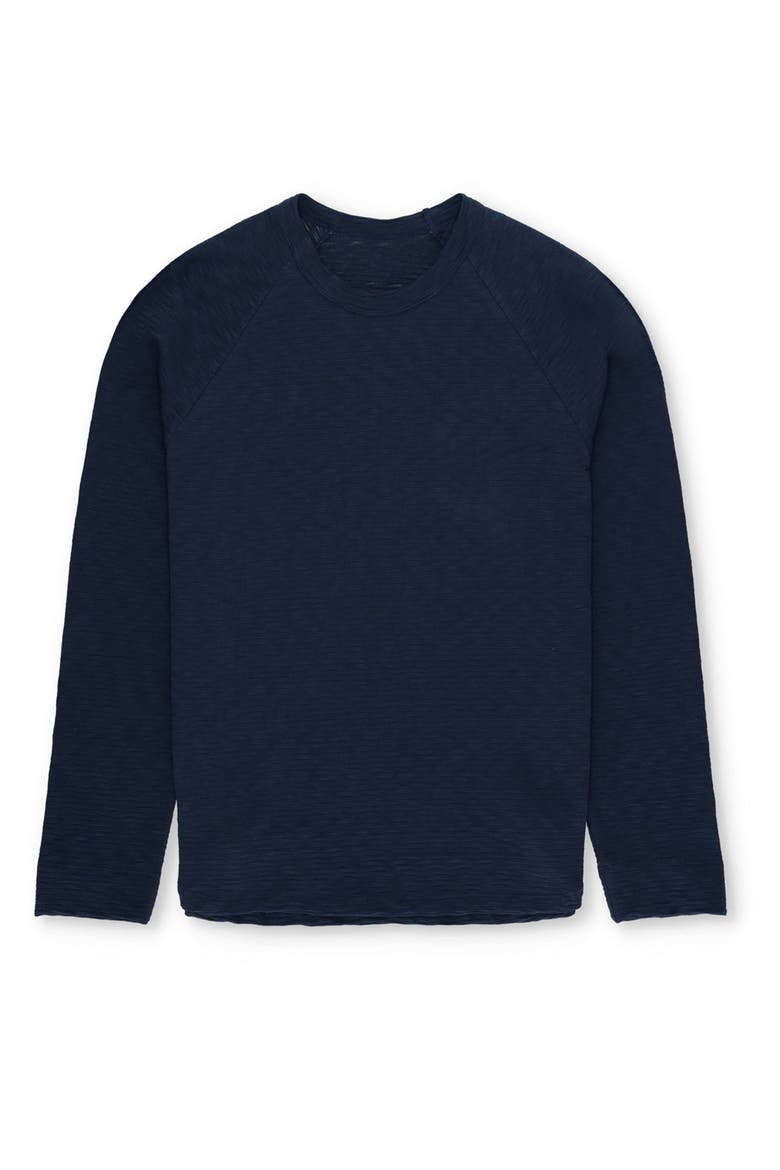 Indiana Cotton Long Sleeve T-Shirt, Main, color, NAVY BLUE