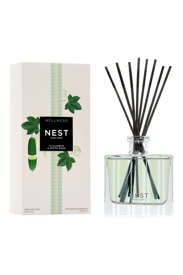 Cucumber & White Sage Reed Diffuser, Alternate, color, CUCUMBER WHITE SAGE