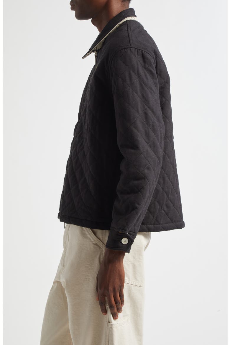 Bloomstein Quilted Reversible Jacket, Alternate, color, BLACK YELLOW
