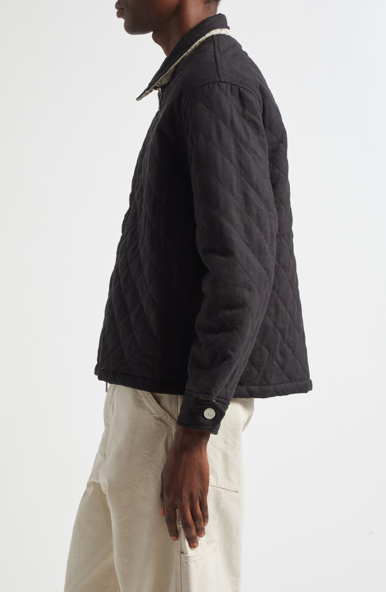 Bode Bloomstein Quilted Reversible Jacket, Alternate, color, Black Yellow