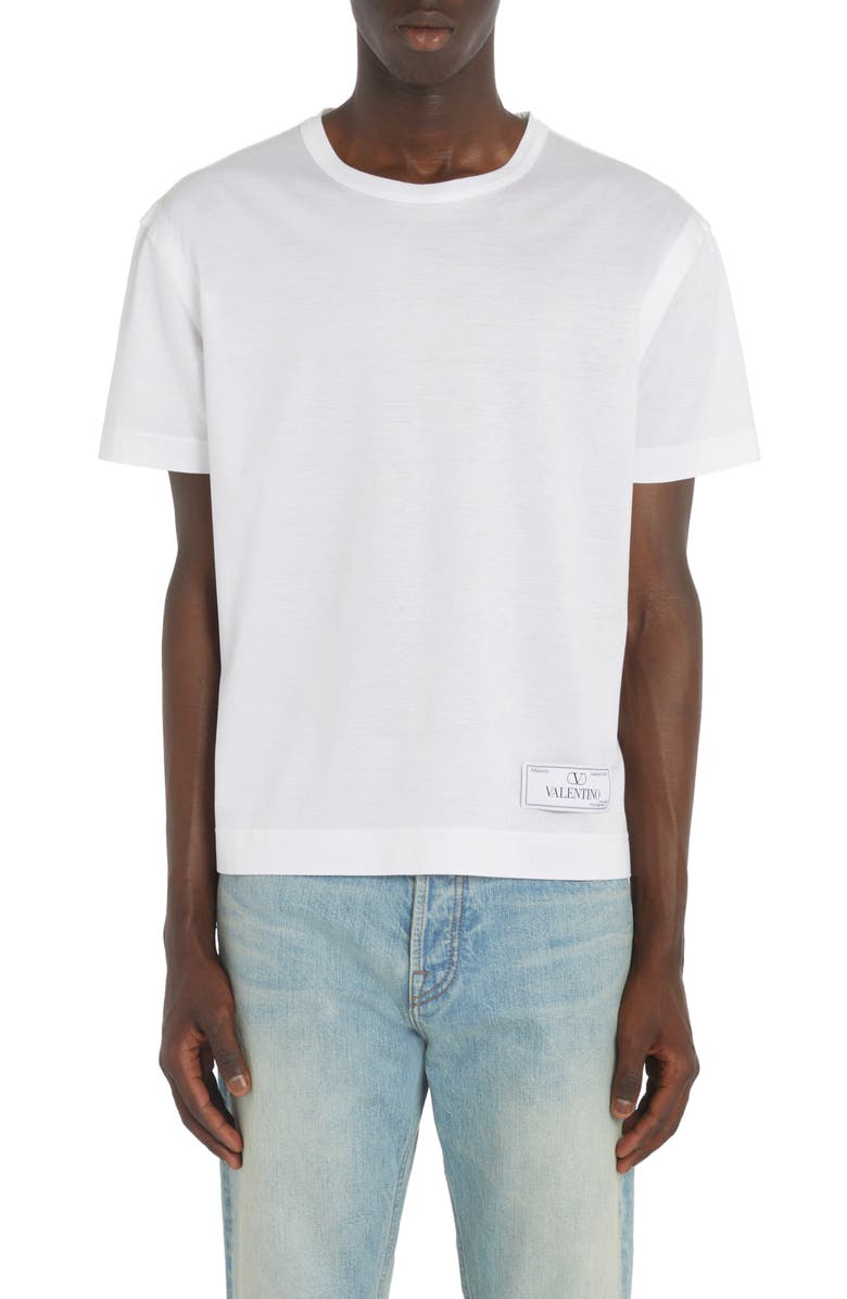 Valentino Maison Label Cotton T-Shirt, Main, color, 