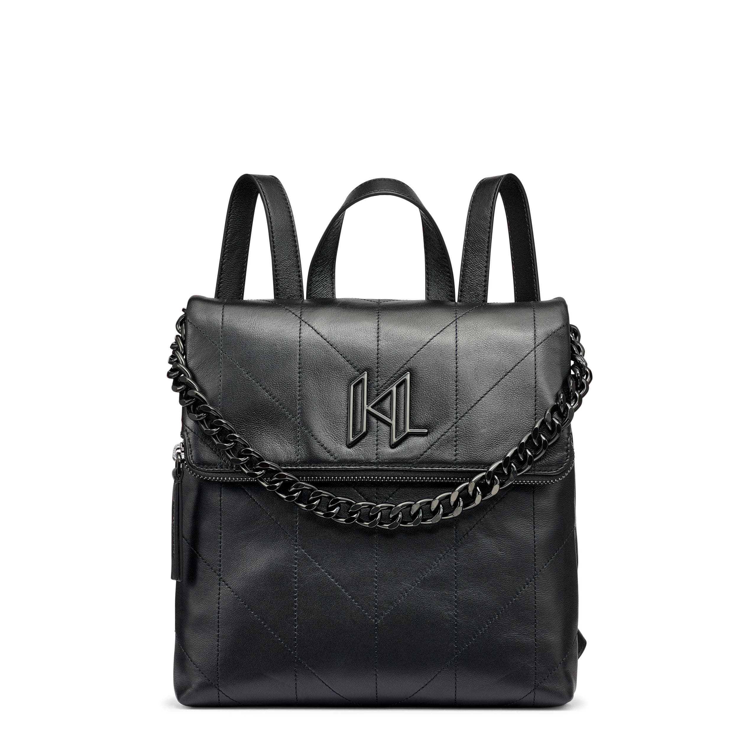 KARL LAGERFELD PARIS Lavende Backpack, Main, color, Black