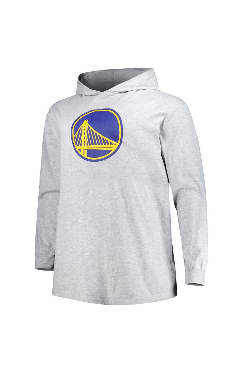 FANATICS Men's Fanatics Branded Heather Gray Golden State Warriors Big & Tall Pullover Hoodie, Alternate, color, Heather Gray