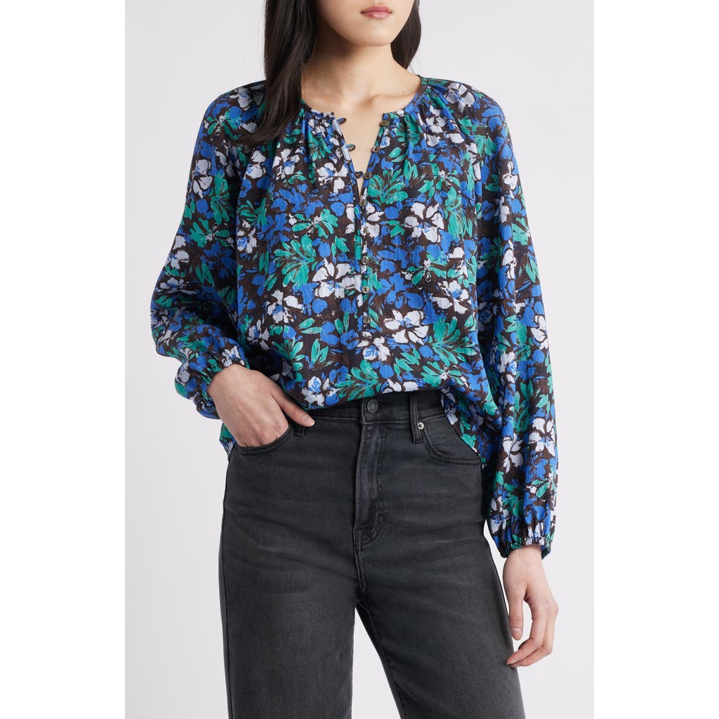 Rails Indi Floral Top In Blue