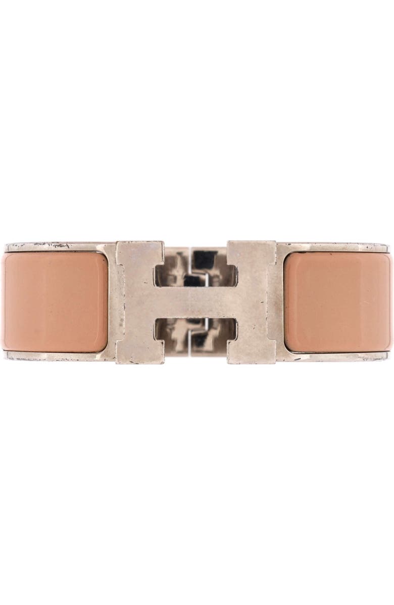Pre-Owned Hermes Clic H Bracelet Enamel Wide, Main, color, Neutral