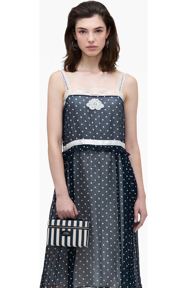 Marc Jacobs The Stripe Canvas Everyday East/West Vanity Bag, Alternate, color, Blue Sea Multi