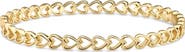 DEVATA Open Heart Bangle Bracelet