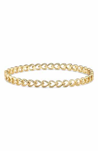 DEVATA Open Heart Bangle Bracelet