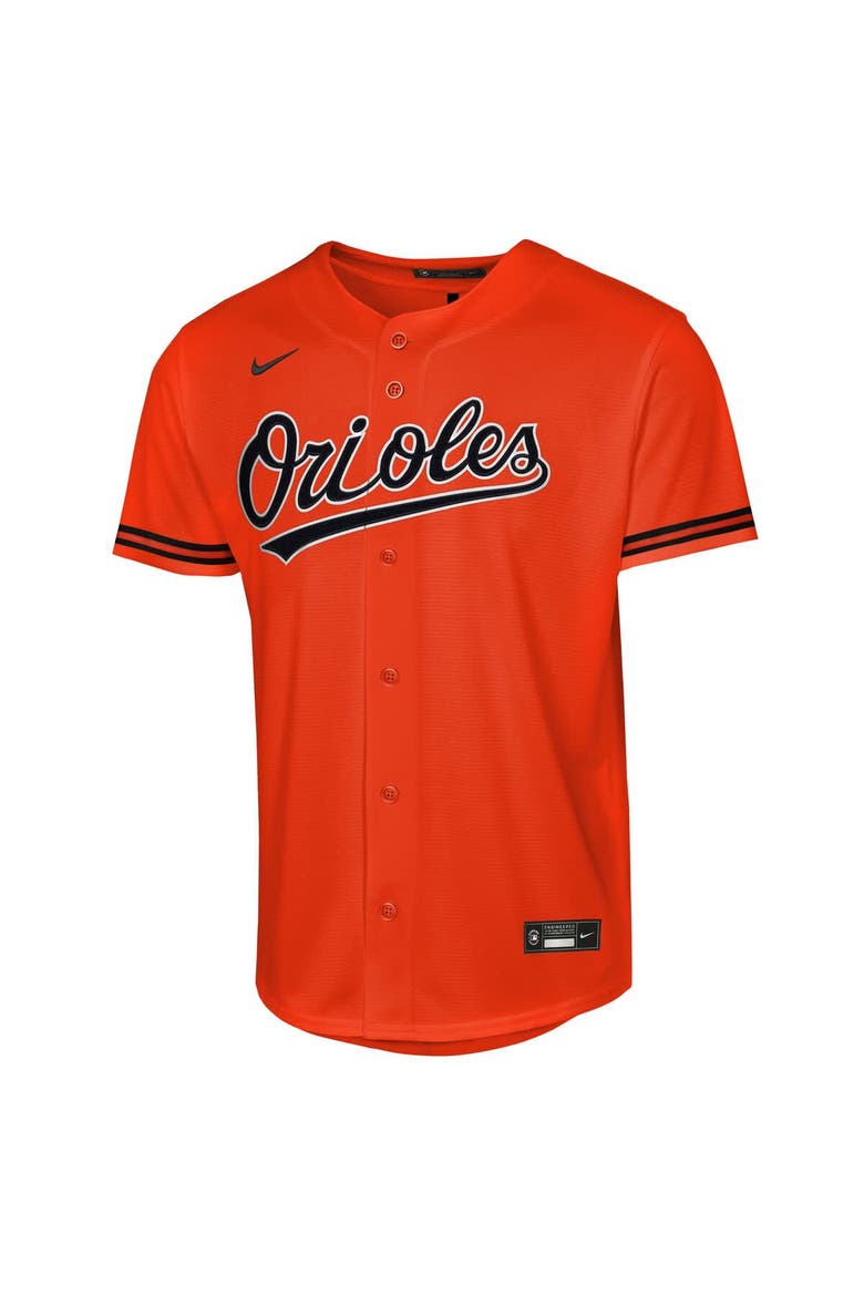 Youth Nike Orange Baltimore Orioles Alternate 2 Replica Jersey, Alternate, color, Orange