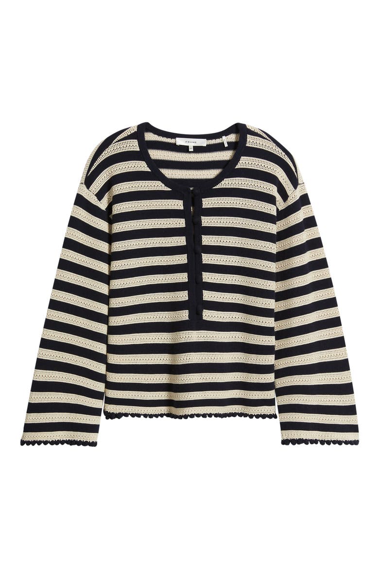 The Easy Captain Stripe Sweater, Alternate, color, CREAM MULTI