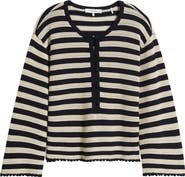 FRAME The Easy Captain Stripe Sweater
