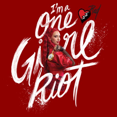 Descendants: The Rise Of Red Descendants The Rise Of Red I'm A One Girl Riot Graphic T-shirt In Red