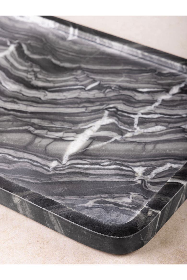 Frontier Black Marble Tray, Alternate, color, Black