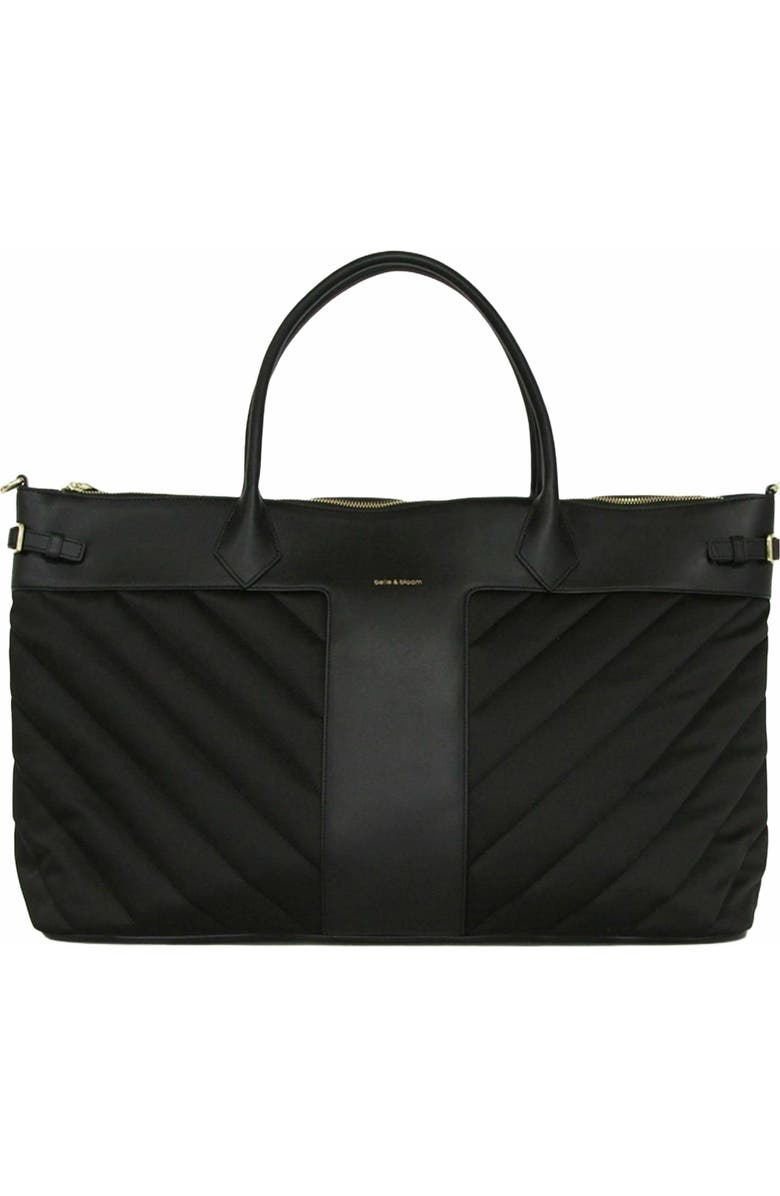 Belle & Bloom Meet Me in Paris Weekender Bag, Main, color, Black