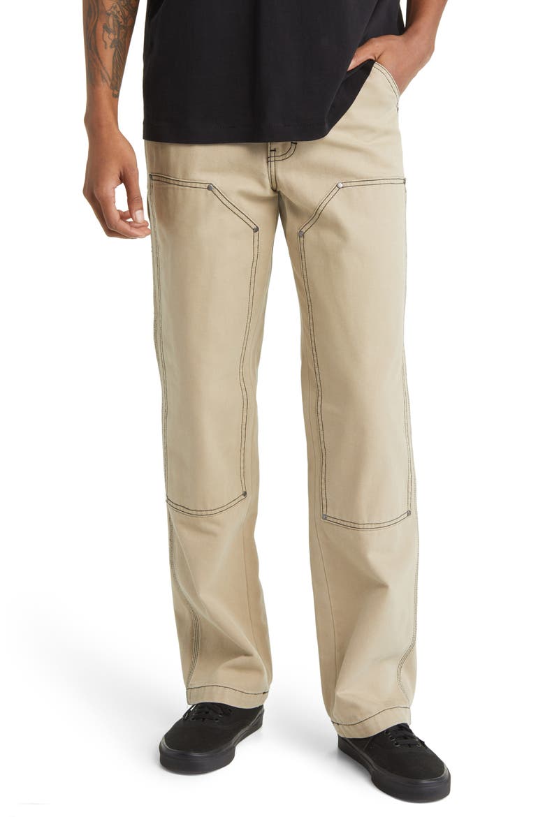 Dickies Contrast Stitch Double Knee Cotton Duck Canvas Pants (Men