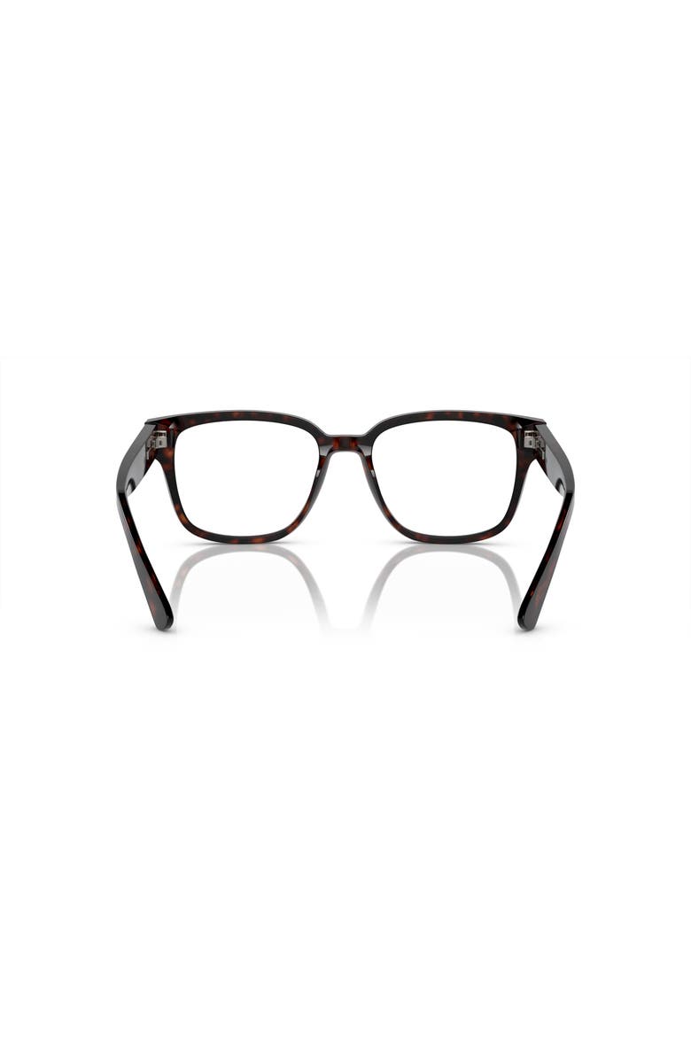 Prada 54mm Rectangle optical glasses, Alternate, color, Tortoise