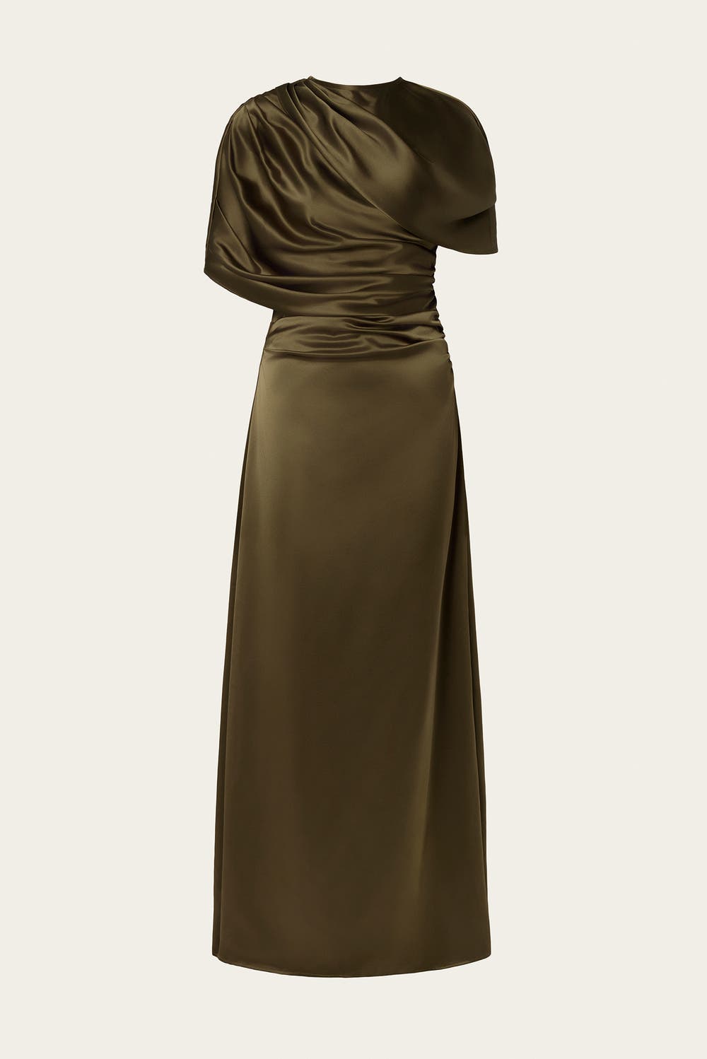 Cassia Draped Fitted Maxi Dress - image 4