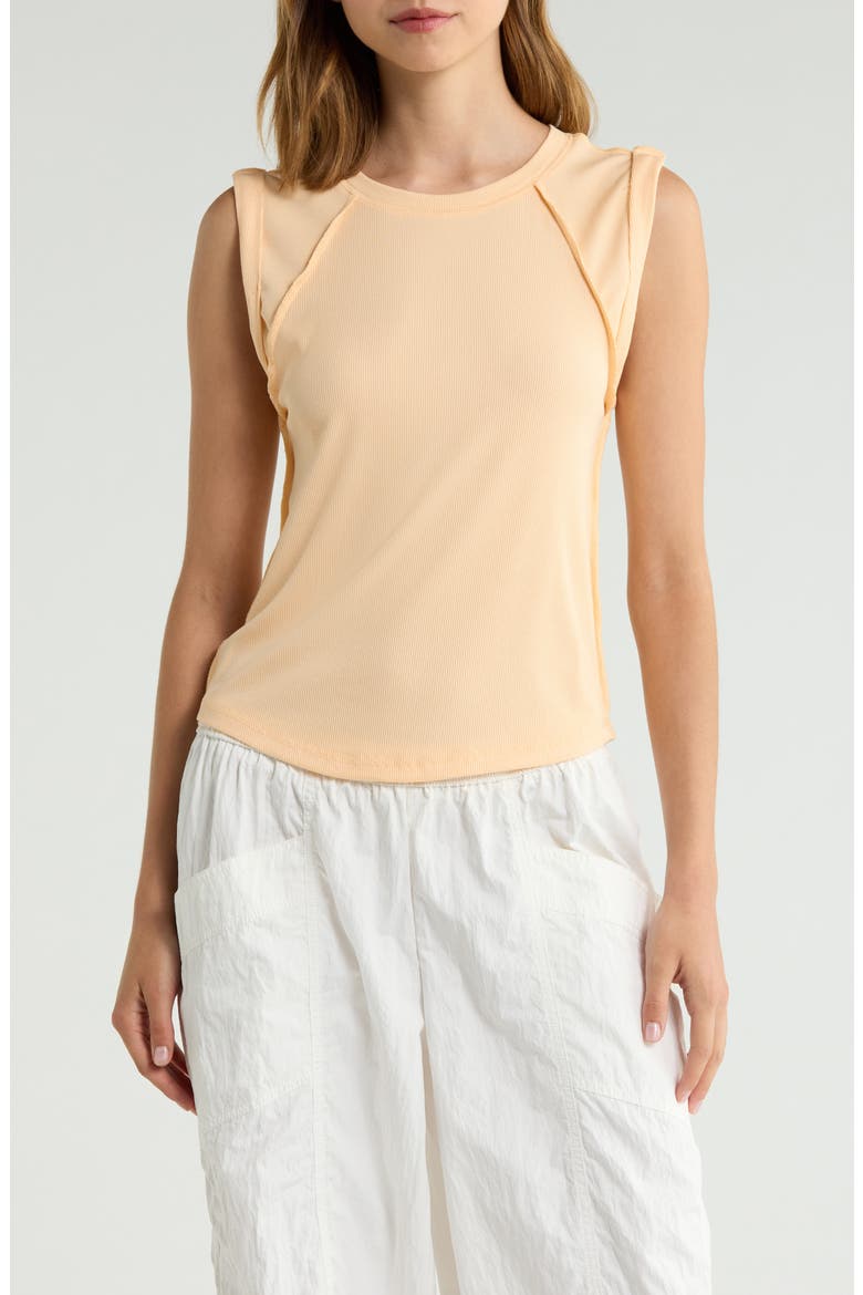 Love My Twist Muscle Tee, Main, color, PINA COLADA