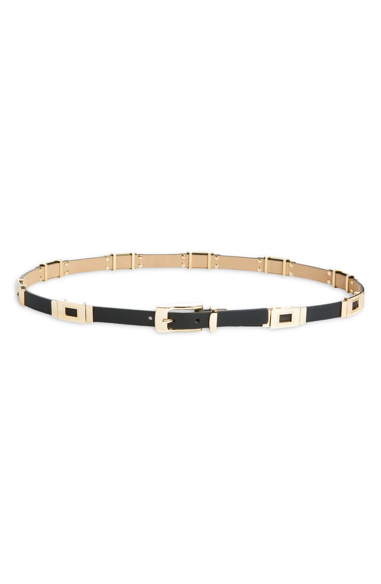 B-Low the Belt Roma Leather Belt, Main, color, Black Gold