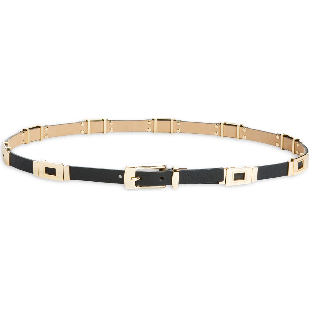 B-low The Belt Roma Leather Belt In Black Gold