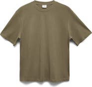 MANGO Relaxed Fit Solid Cotton T-Shirt