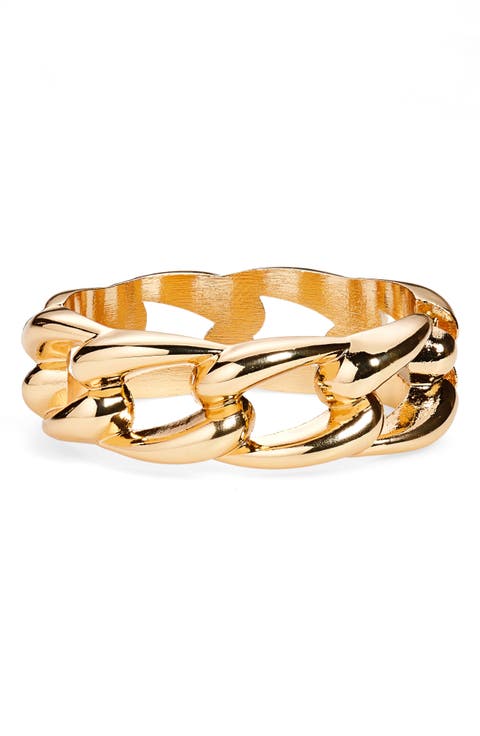 Curb Link Cuff Bracelet