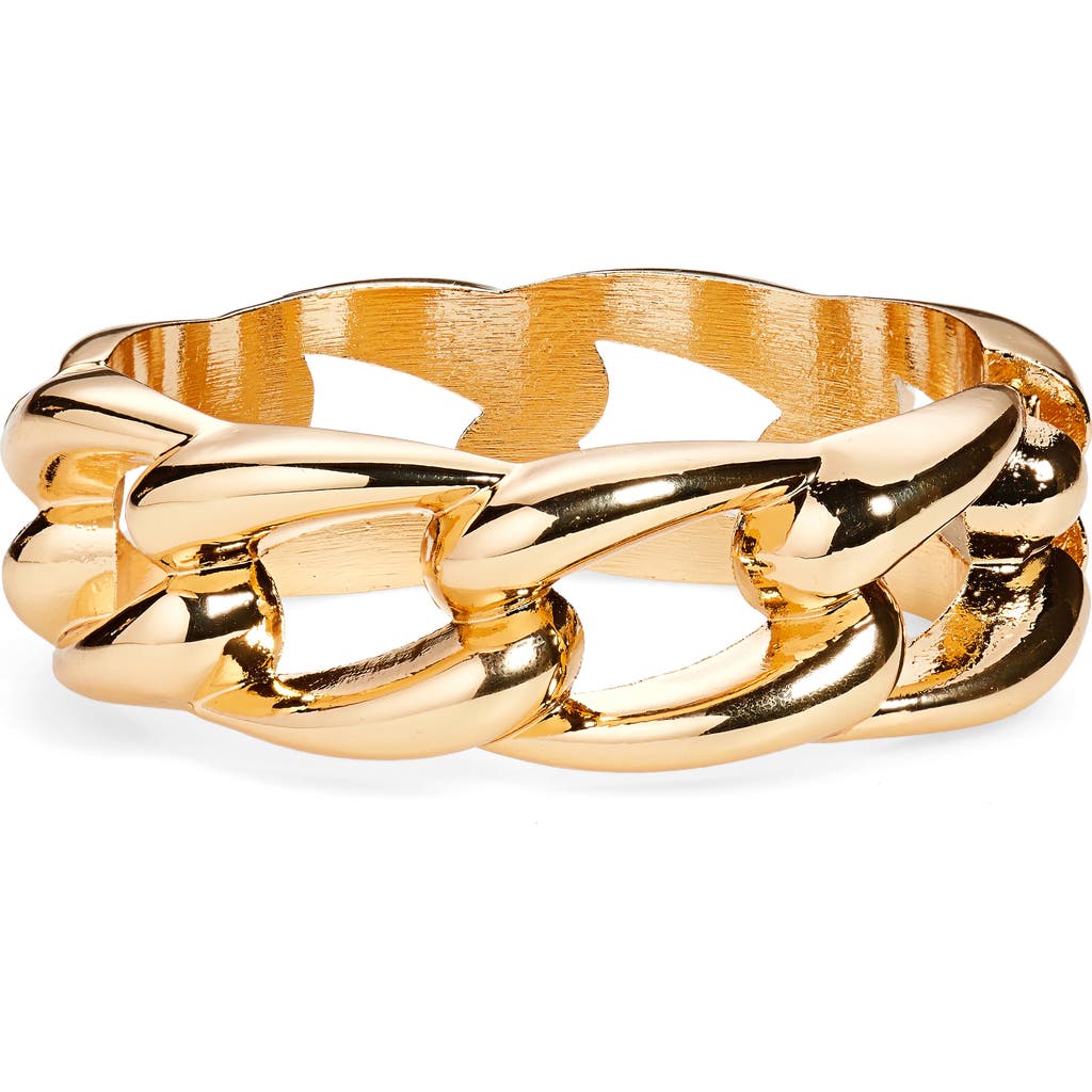 Nordstrom Curb Link Cuff Bracelet In Gold