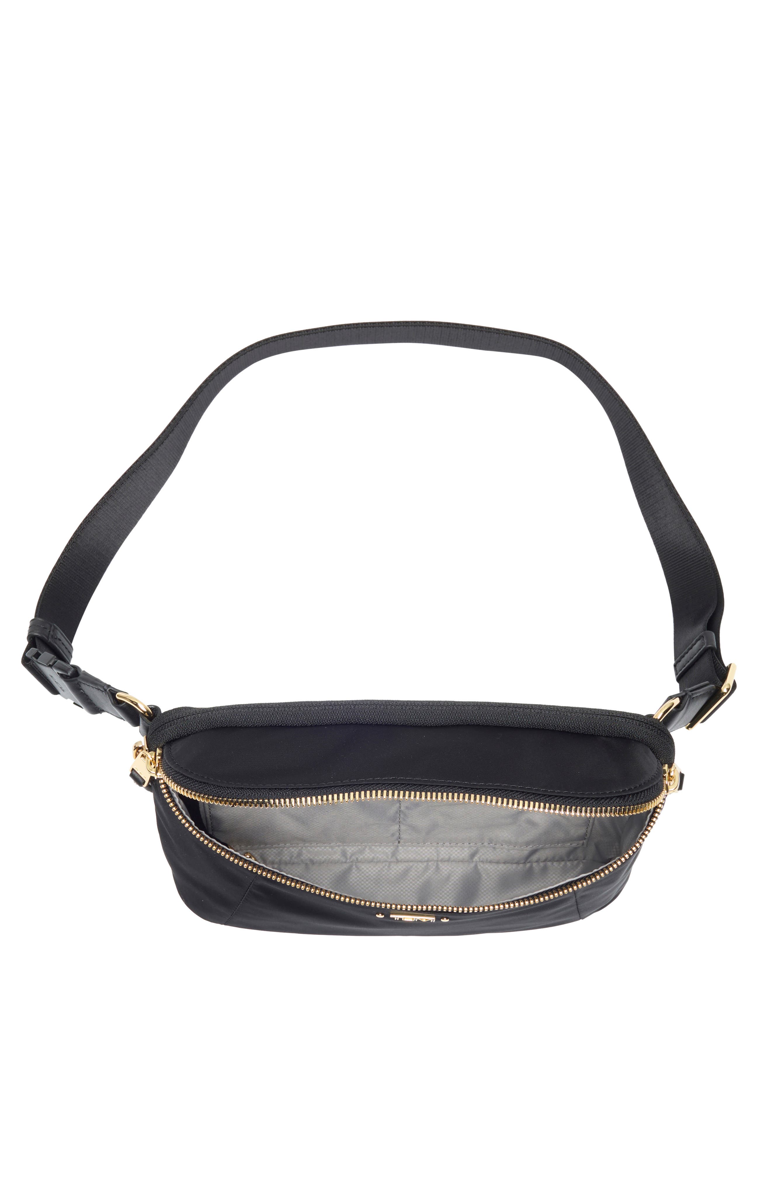 TUMI Arden Crossbody Bag, Alternate, color, Black/ Gold