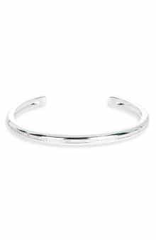 Double Row Cubic Zirconia Cuff Bracelet